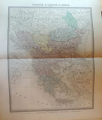 Atlas de géographie militaire adopté par M.le ministre de la guerre pour l'école impériale militaire de Saint-Cyr, accompagné d'un exposé complet de l'organisation politique et administratif de la France et de tableaux statistiques militaires sous la direction de E. Bureau