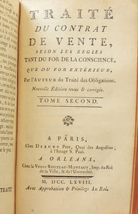 Traité du contrat de vente, selon les règles tant du for de la conscience, que du for extérieur, par l'auteur du Traité des obligations. Nouvelle édition revue et corrigée.
