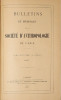 Bulletins et mémoires de la société d'anthropologie de Paris Tome huitième (Vème série) 1907. Collectif Collectif .