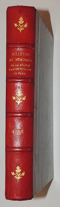 Bulletins et mémoires de la société d'anthropologie de Paris Tome septième (Vème série) 1906