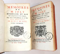Mémoires de M. Joly conseiller du Roy au Chatelet de Paris, pour servir d'éclaircissement et de suite aux mémoires de M. Le C. de Retz