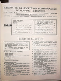 Bulletins de la société des collectionneurs de figurines historiques. 35 et 36ème année. Année 1965 et 1966 complètes. Garde Impériale / 1914-1918