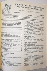 Bulletins de la société des collectionneurs de figurines historiques. 32 et 33ème année. Année 1963 et 1964 complètes. Légion étrangère