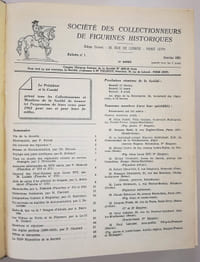 Bulletins de la société des collectionneurs de figurines historiques. 31 et 32ème année. Année 1961 et 1962 complètes. Les Hussards Français / Armée d'Egypte