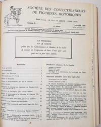 Bulletins de la société des collectionneurs de figurines historiques. 29 et 30ème année. Année 1959 et 1960 complètes. Hussards Allemands 1914