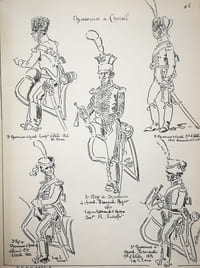 Bulletins de la société des collectionneurs de figurines historiques. 26, 27 et 28ème année. Année 1956, 1957 et 1958 complètes. Cavalerie italienne 1797-1814 / Maison du Roi 1814
