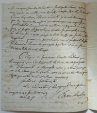 Lettre autographe signée de Mâcé Desbois, directeur du jury d'accusation chargé d'instruire le procès des Terroristes de Nantes, à Guillaume de Villenave, avocat Nantais