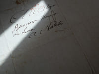 Lettre autographe signée de Mâcé Desbois, directeur du jury d'accusation chargé d'instruire le procès des Terroristes de Nantes, à Guillaume de Villenave, avocat Nantais