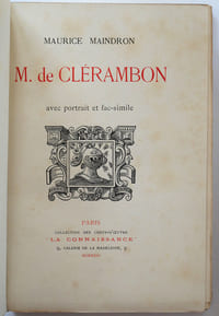 M. de Clérambon. Avec portrait et fac-simile