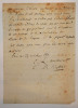 Contrat d'édition manuscrit entre l'éditeur Louis et Charles Mollevaut pour une traduction des poésies de Catulle. [Mollevaut] Louis Editeur .