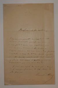 Lettre autographe signée d'Edmond About