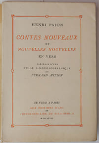 Contes nouveaux et nouvelles nouvelles en vers précédés d'une étude bio-bibliographique de fernand Mitton
