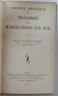Manuel pratique du transport des marchandises par mer