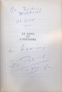 Le sang et l'histoire