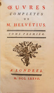 Œuvres complètes de M. Helvétius