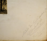 Lithographie originale signée. Château de Fontaine-Henry (Calvados). Normandie illustrée