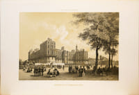 Lithographie originale. Château de Saint Germain en Laye. Paris dans sa splendeur. (1863 ou 1868)