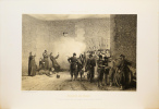 Lithographie originale. Massacre des otages. Monseigneur Darboy, archevêque de Paris et ses compagnons fusillés à la Roquette le 24 mai 1871. Paris et ...