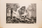 Lithographie en noir. Mai 1871 (Ministère des finances). Paris et ses ruines en Mai 1871.. Sabatier / Bachelier Charpentier