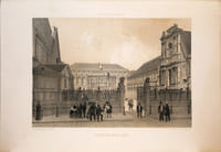 Lithographie originale.Palais des Beaux-Arts.Paris dans sa splendeur. (1863 ou 1868)