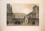 Lithographie originale.Palais des Beaux-Arts.Paris dans sa splendeur. (1863 ou 1868). Chapuy. Dessinateur Philippe Benoist