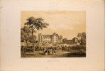 Lithographie originale. Château du Buron.Nantes et la Loire-inférieure (1850). Félix Benoist Bichebois lithographe / figure par Gaildrau