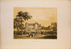 Lithographie originale.  Château du Buron.Nantes et la Loire-inférieure (1850). Félix Benoist Bichebois lithographe / figure par Gaildrau