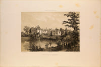 Lithographie originale. Château de la Seilleraye. Nantes et la Loire-inférieure (1850)