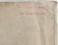 Dessin original. Maquette de costume féminin pour les Folies Bergère.