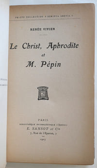 Le Christ, Aphrodite et M. Pépin