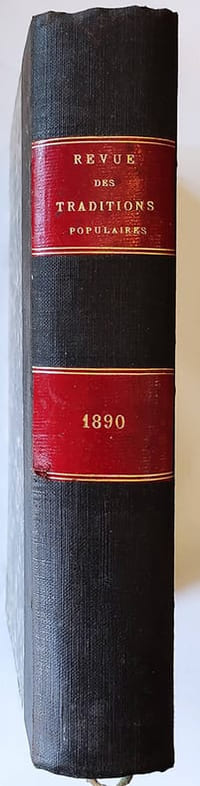 Revue des traditions populaires Année 1890 complète (5ème année) N°1 15 janvier 1890 - N°12 15 décembre 1890