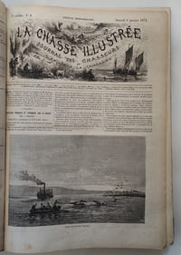 La chasse illustrée. Journal des chasseurs et la vie à la campagne. 5ème Année. 1872 (du N°1 du  6 janvier 1872 au N° 52 du 28 décembre 1872)