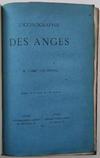 Recueil composite comprenant : Etude sur les fonts baptismaux / La croix d'Oisy et autres croix anciennes, étude sur les règles traditionnelles concernant les crucifix et les croix / Notice sur le rochet de Saint Thomas de Cantorbéry conservé à la cathédrale d'Arras / Histoire du chef de Saint-Jacques le Majeur / L'iconographie des anges / Quelques considérations sur l'art de la peinture sur verre à notre époque / Une visite à l'ancienne abbaye de Saint-Vaast. Conférence faite à la salle des cours publics le 25 février 1867 / Notice sur le nécrologe de Saint-Vaast d'Arras / Momies et antiquités péruviennes du musée d'Arras / Dissertation sur un objet appartenant à M. le général de Bellecourt.