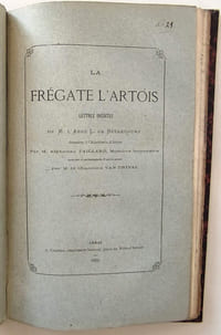 Recueil composite comprenant : 1°et 2° deux pièces concernant la nouvelle Eglise de Notre-Dame des Ardents à Arras (dont concours pour la construction d'une église)/ 3°Rapport sur les travaux de l'année 1867-1868 (extrait des mémoires de l'Académie d'Arras / 4°idem pour 1868-1869 / 5°Rapport sur le concours des Beaux-Arts de l'année 1869 / 6° Extrait des procès verbaux de l'Académie pour 1870 / 7°Notice biographique sur le Comte d'Héricourt / 8° Le lieu de naissance de Saint Vaast, dissertation historique / 9° Le tombeau de Josué et les couteaux de Pierre / 10°Encore une énigme historique (sur une inscription dans l'Eglise de Brou) / 11°-12°-13° rapports sur les travaux de l'Académie pour les année 1869 à 1873 / 14°Fêtes du centenaire de l'académie d'Arras / 15° rapport pour 1873-74 / 16° Rapport sur le concours des beaux-arts / 17°rapport sur les travaux de l'année 1874-75 / 18°Rapport sur le concours d'histoire / 19°Notice sur M. L'abbé Parenty / 20°Etude sur les historiens de l'Artois / 21°La frégate L'Artois, lettres inédites de l'abbé Bétencourt annotées et accompagnées d'autres pièces. / 22°Rapport des travaux pour 1875-1876 / 23° trois rapports sur l'art chrétien lus à Lille en 1875-1875 / 24° Questions d'histoire ecclésiastique