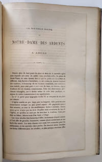 Réunion de publications du chanoine Van Drival : Discours prononcés sur la tombe de M. Harbaville / Paroles prononcées sur la tombe de M. Alexandre Grigny / L'exposition d'Arras, Arras / Discours prononcés dans la séance de cloture de l'exposition des Beaux-Arts de la ville d'Arras/ concours pour la construction d'une église. 4pp. et un plan / La nouvelle église de Notre Dame des Ardents.