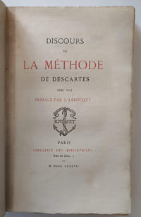 Discours de la méthode de Descartes