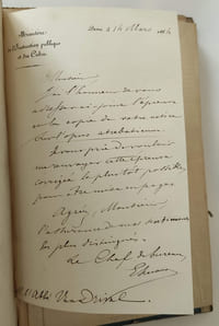 Souvenirs du Congrès des délégués des Sociétés Savantes réuni à la Sorbonne en avril 1863 / Notes, pièces diverses, rapport, travail présenté à ce Congrès, compte-rendu général, etc. etc. Dossier comprenant pièces imprimées et notes manuscrites.