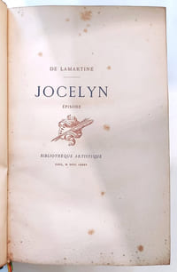 Jocelyn. Episode. Avec dessins de Besnard gravés par Los Rios. Portrait gravé par Champollion