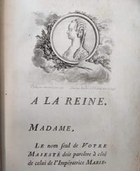 "Annales du règne de Marie-Thérèse, Impératrice Douairière, Reine de Hongrie & de Bohême, Archiduchesse d'Autriche, &c. continuées jusqu'à sa mort ; dédiées à la Reine par M. Fromageot, Prieur-Commanditaire, Seigneur de Goudargue, Ussel, &c."