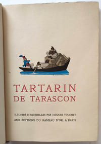 Tartarin de Tarascon, illustré d'aquarelles par Jacques Touchet.