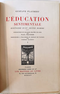 L'éducation sentimentale, histoire d'un jeune homme