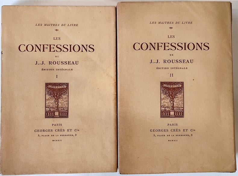 Rousseau Jean-Jacques - Les Confessions. Edition Intégrale