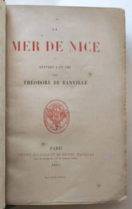La mer de Nice - Lettres à un ami