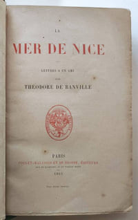 La mer de Nice - Lettres à un ami