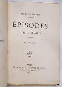 Episodes, sites et sonnets. Nouvelle édition.