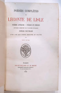 Poésies complètes. poèmes antiques. Poèmes et poésies. Poésies nouvelles.