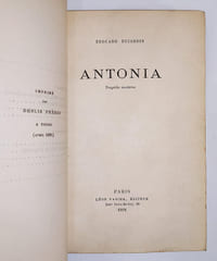 La comédie des amours / Antonia, tragédie moderne / le chevalier du passé, deuxième partie de la légende d'Antonia / La fin d'Antonia