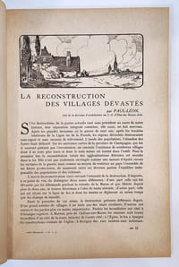 Les arts français, revue mensuelle illustrée publiant le Bulletin du Comité Central Technique des Arts Appliqués et des Comités régionaux. Arts - métiers - Industrie N°3 1917 La reconstruction des villages dévastés par Paul Léon / Steinlen par G. Auriol
