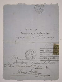 Lettre autographe signée de condoléance au frère du premier Prix Goncourt, John Antoine Nau