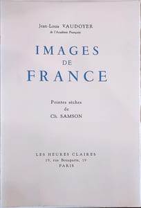 Images de France. Pointes sèches de Ch. Samson